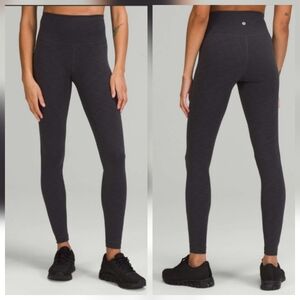 Lululemon Wunder Train High Rise Tight 28" Heathered Graphite Grey